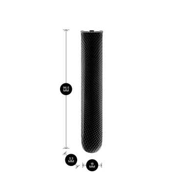 Ploom AURA priekšējā vāciņa Jet Black ar rakstu priekšskats
