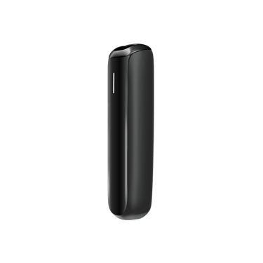 Ploom AURA priekšējā paneļa Jet Black sānskats
