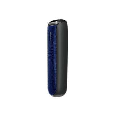 Ploom AURA priekšējā vāciņa Navy Blue ar rakstu sānskats