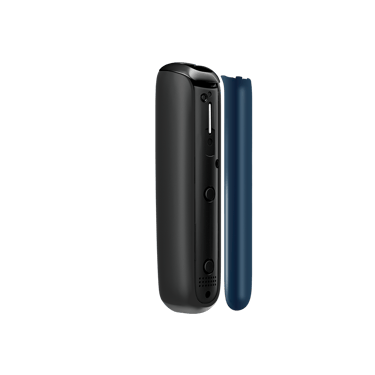 Ploom AURA priekšējā paneļa Navy Blue sānskats, atdalīts no ierīces

