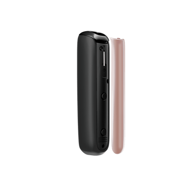 Ploom AURA priekšējā paneļa Rose Gold sānskats, atdalīts no ierīces
