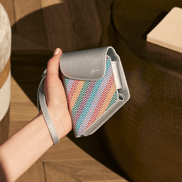 Ploom AURA Multicolored Patterned Canvas Solo and Duo Carry Case accessories in a drawer