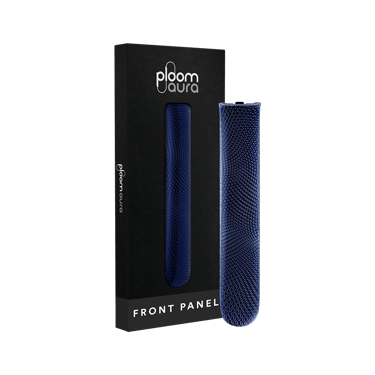 Ploom AURA priekšējā vāciņa Navy Blue ar rakstu iepakojums
