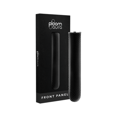 Ploom AURA priekšējā vāciņa Jet Black ar rakstu iepakojums
