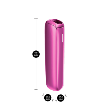 Ploom AURA Fuchsia Flair ierīces sānskats