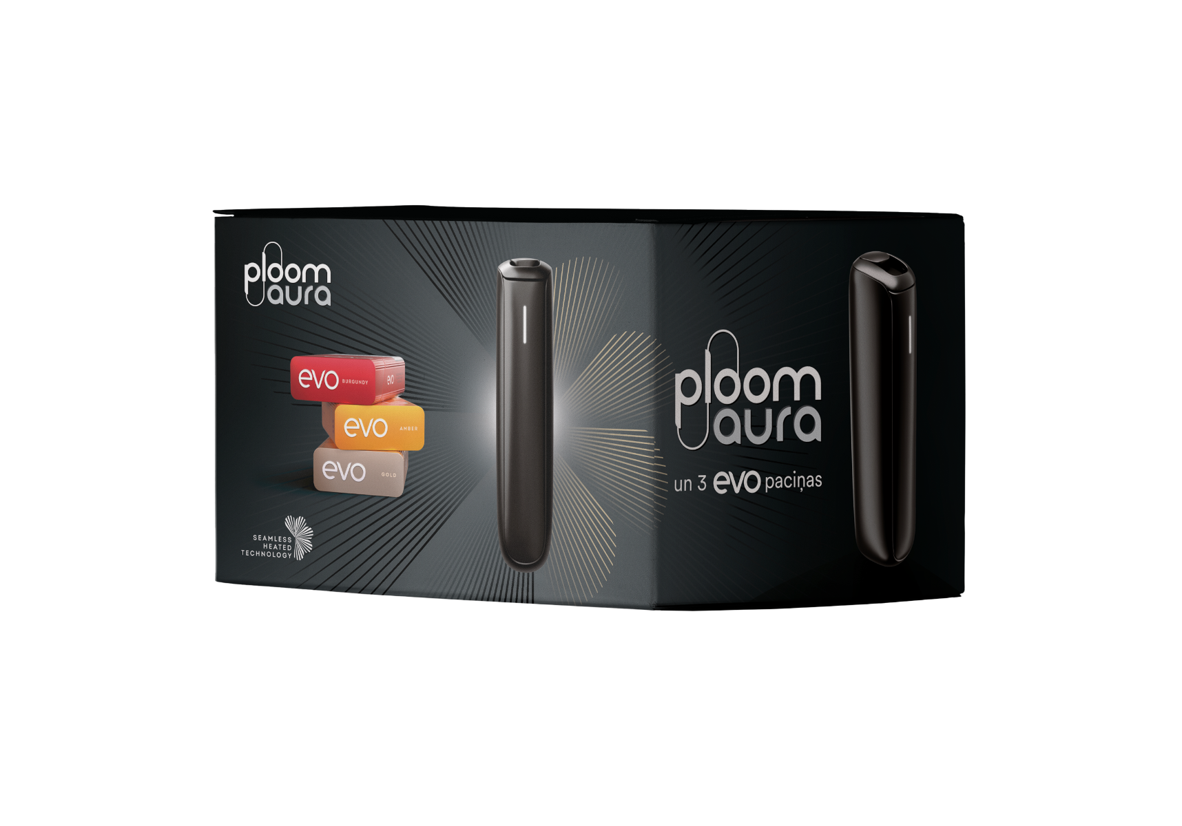 PLOOM AURA + 3 EVO paciņas