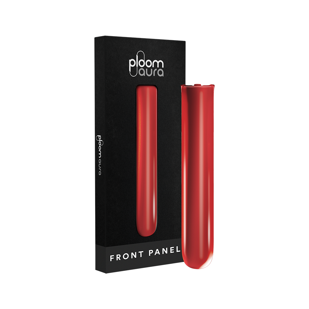 Ploom AURA priekšējā paneļa Lava Red iepakojums

