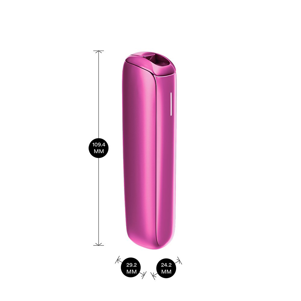 Ploom AURA Fuchsia Flair ierīces sānskats