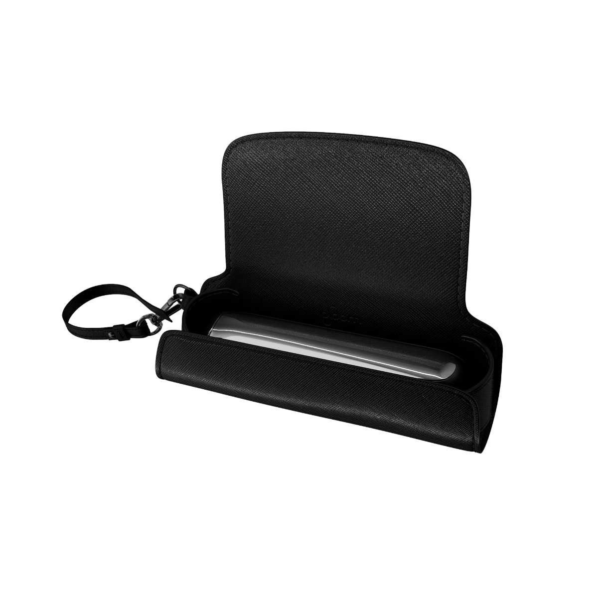 Front view of a closed Jet Black Solo Carry Case