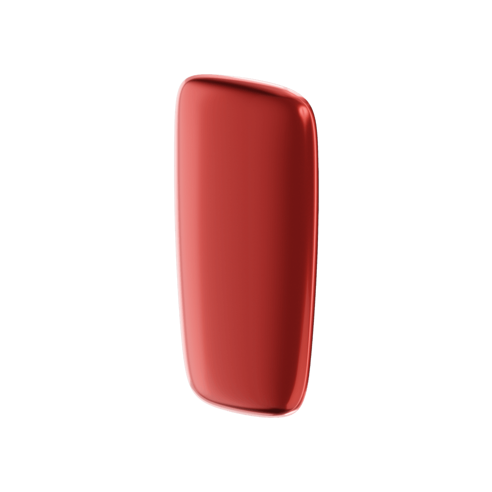 Ploom X Advanced Lava Red priekšējais vāciņš no labās puses
